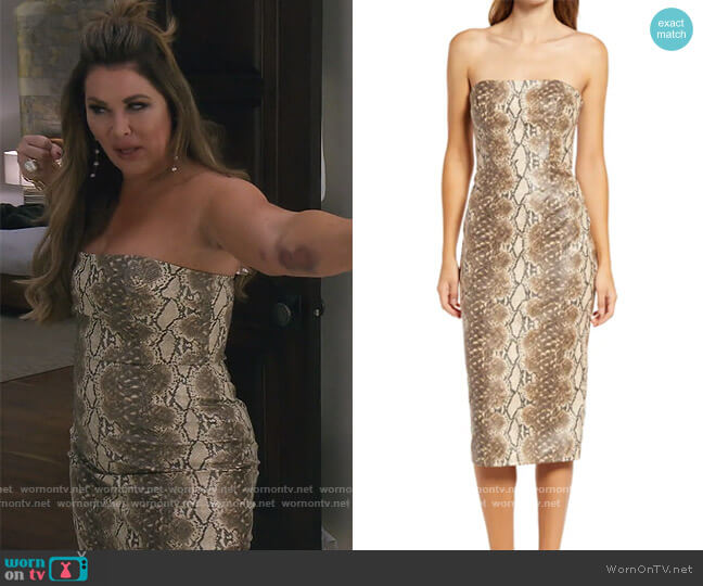 Katie May Vixen Dress worn by Emily Simpson on The Real Housewives of Orange County