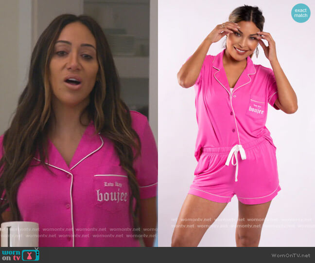 Los Angeles Trading Co Hot Pink Low Key Boujee worn by Melissa Gorga on The Real Housewives of New Jersey