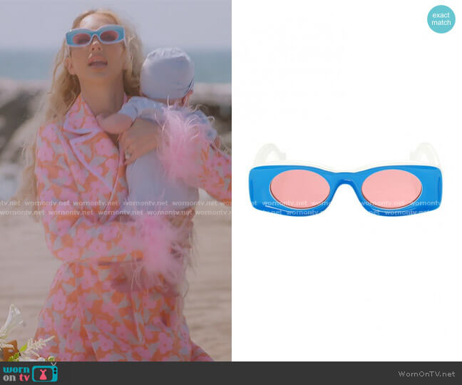 Loewe Paula's Ibiza Sunglasses worn by Christine Quinn on Selling Sunset