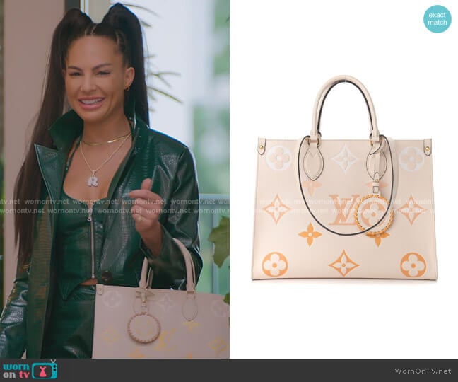 Louis Vuitton Empreinte Monogram Bag worn by Amanza Smith on Selling Sunset