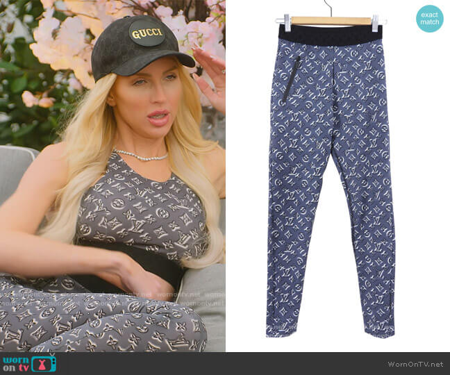 Louis Vuitton Monogram Leggings worn by Christine Quinn on Selling Sunset