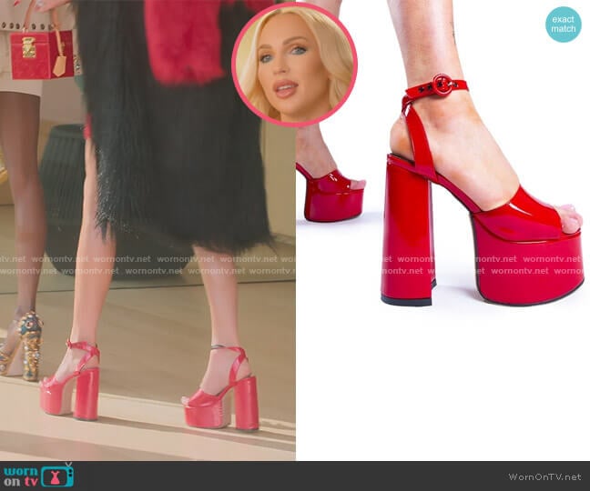 Lamoda Chunky Platform Heels worn by Christine Quinn on Selling Sunset