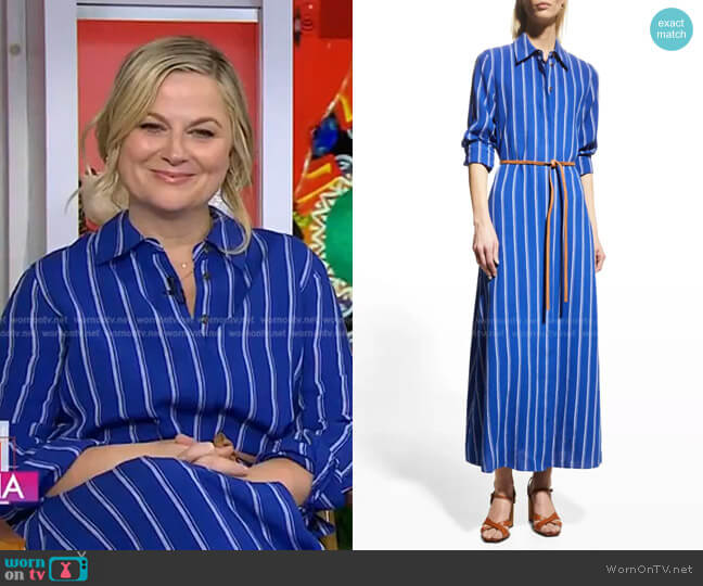 Lafayette 148 New York Waylon Harbor Stripe Shirtdress