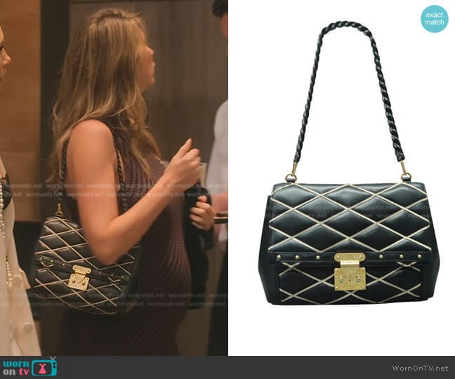 Louis Vuitton Calfskin Shoulder Bag worn by Maya Vander on Selling Sunset