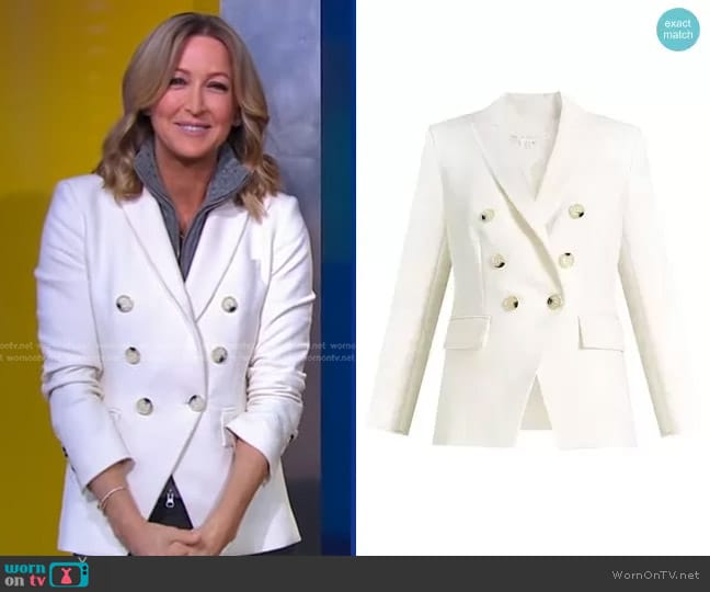 Veronica Beard Miller Dickey Jacket worn by Lara Spencer on Good Morning America