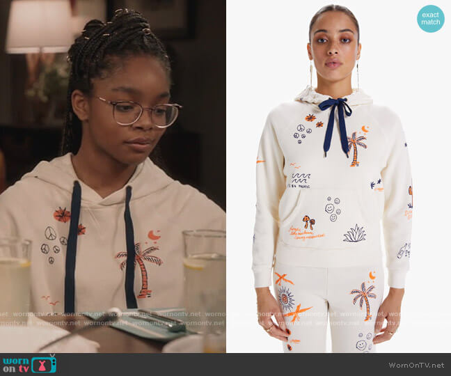 Mother Denim The Square Hoodie worn by Diane Johnson (Marsai Martin) on Black-ish