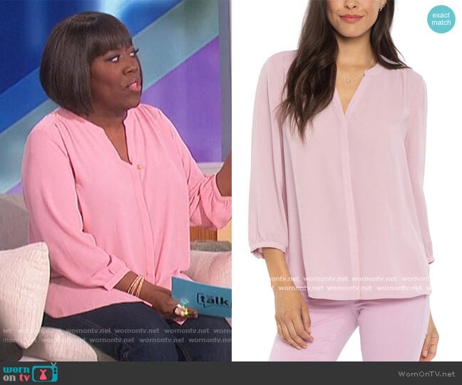 NYDJ 3/4-Sleeve Blouse worn by Sheryl Underwood on The Talk