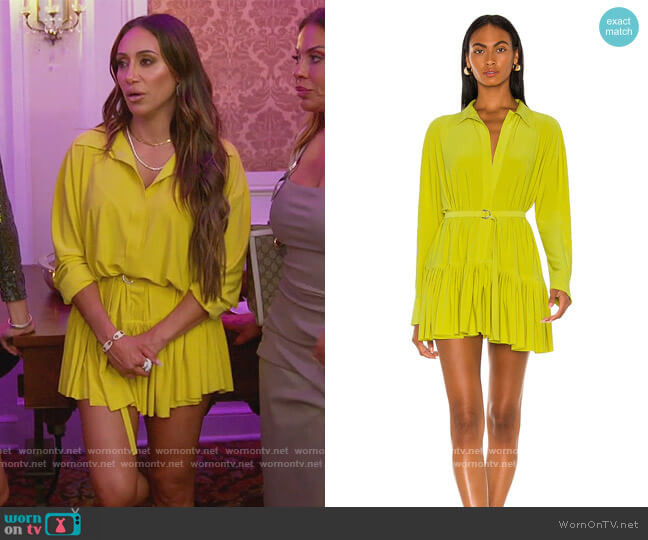 Norma Kamali Oversized Boyfriend NK Dress worn by Melissa Gorga on The Real Housewives of New Jersey