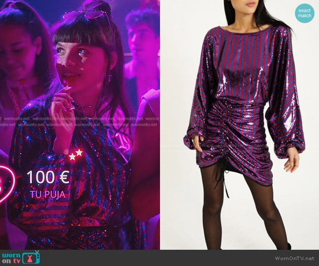 Pimkie Sequin Dress worn by Mencia Blanco (Martina Cariddi) on Elite