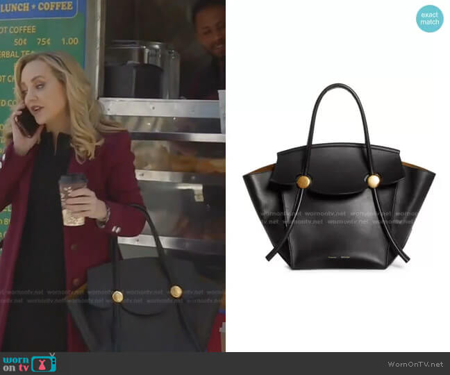 Proenza Schouler Pipe Leather Tote worn by Marissa Morgan (Geneva Carr) on Bull