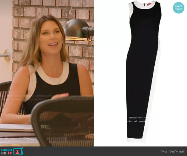 Staud Pointer asymmetric top worn by Maya Vander on Selling Sunset
