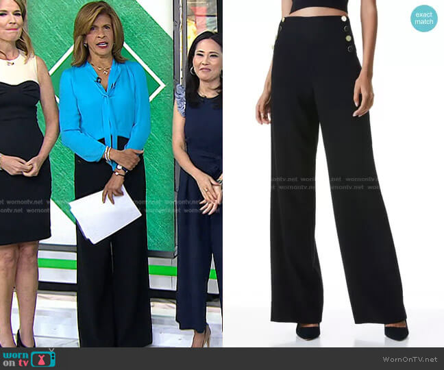 Alice + Olivia Ray Button Front Pant worn by Hoda Kotb on Today