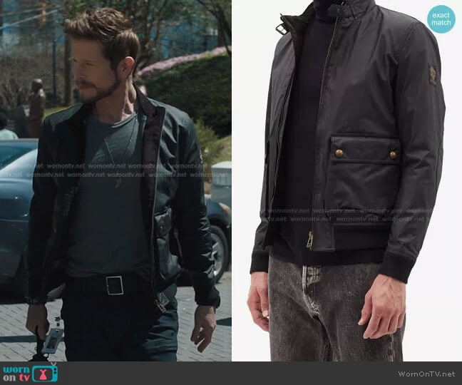 Belstaff Scouter Bomber Jacket worn by Conrad Hawkins (Matt Czuchry) on The Resident