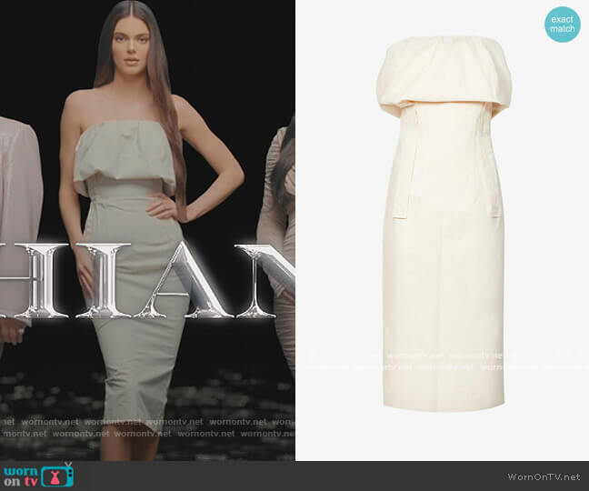 Sportmax Bustier dress worn by Kendall Jenner (Kendall Jenner) on The Kardashians