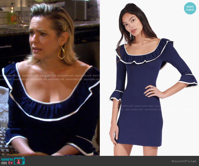 Staud Anouk Dress worn by Nicole Walker (Arianne Zucker) on Days of our Lives