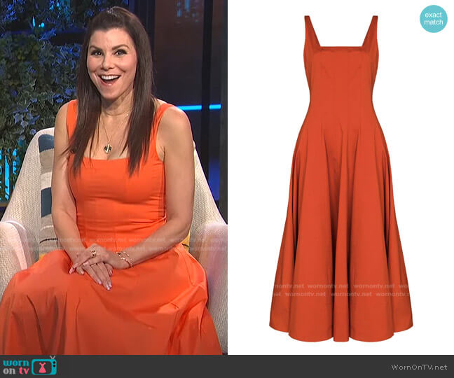 Staud Wells Sleeveless Midi Dress