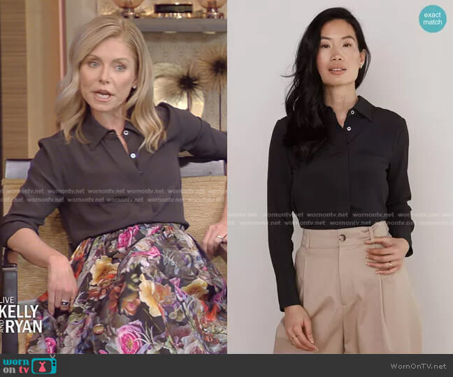 Numi The Simone Blouse worn by Kelly Ripa on Live with Kelly and Mark