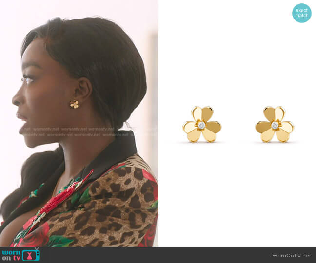 Van Cleef & Arpels Frivole Earrings Small Model worn by Chelsea Lazkani on Selling Sunset