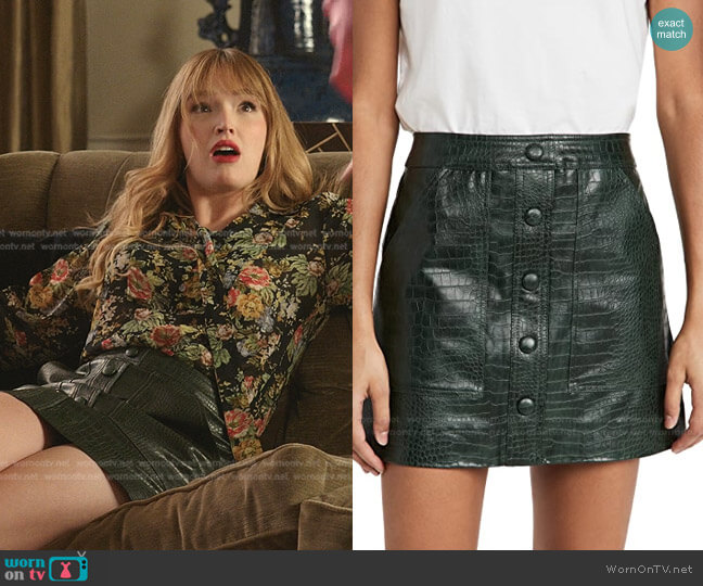 Veronica Beard Delfina Skirt worn by Kirby Anders (Maddison Brown) on Dynasty