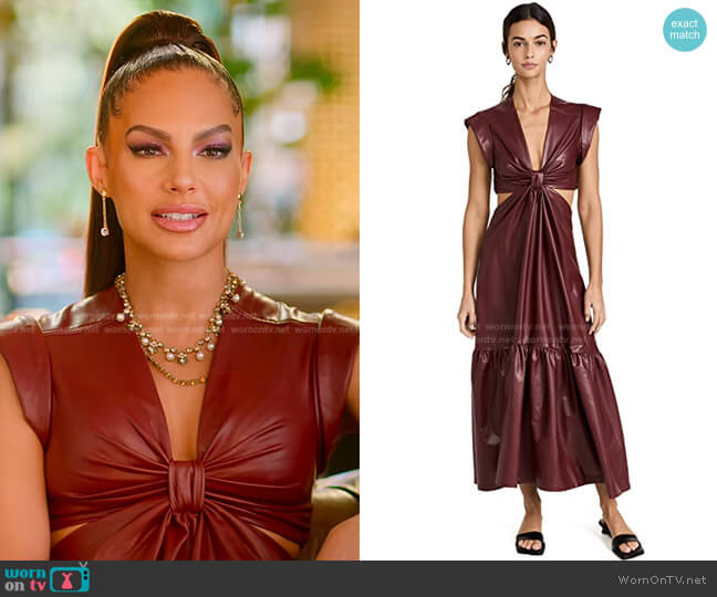 A.L.C. Alexandria Dress worn by Amanza Smith on Selling Sunset