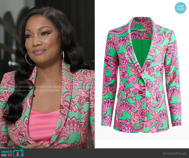 Alice + Olivia Macey Paisley Blazer