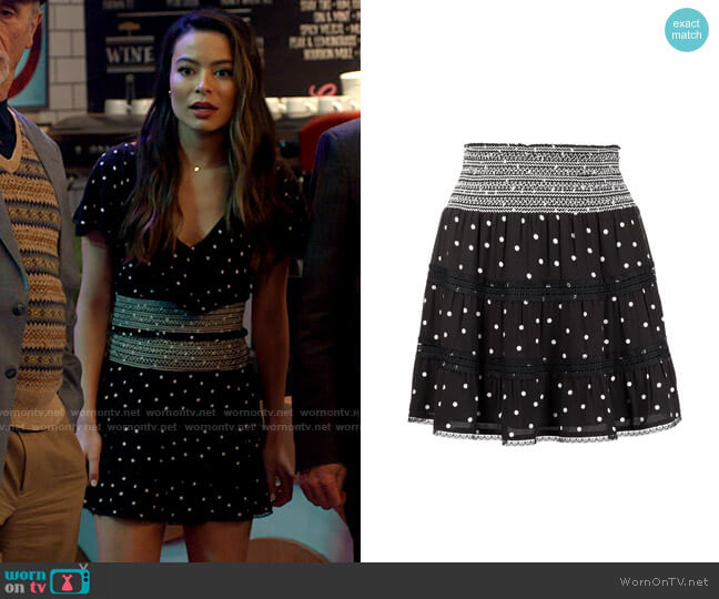 Alice + Olivia Annabeth Skirt worn by Carly Shay (Miranda Cosgrove) on iCarly