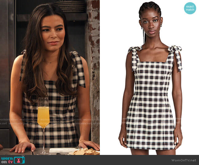 Alice + Olivia Maryann Plaid Dress worn by Carly Shay (Miranda Cosgrove) on iCarly