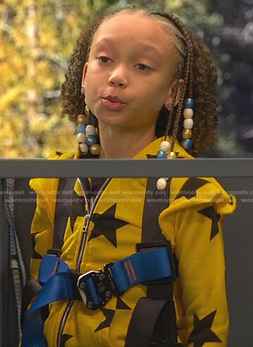 Alice’s yellow star print zip hoodie on Ravens Home