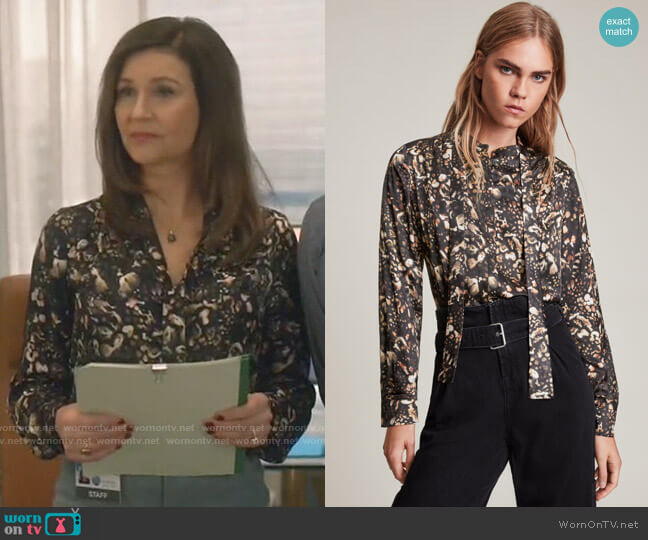 All Saints Toni Kettu Shirt worn by Vivian Katz (Wendy Crewson) on Good Sam