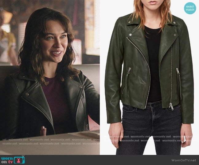All Saints Dalby Leather Biker Jacket