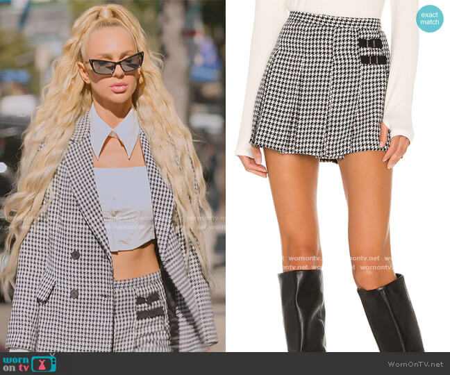 Amanda Uprichard Rizzo Skirt worn by Christine Quinn on Selling Sunset