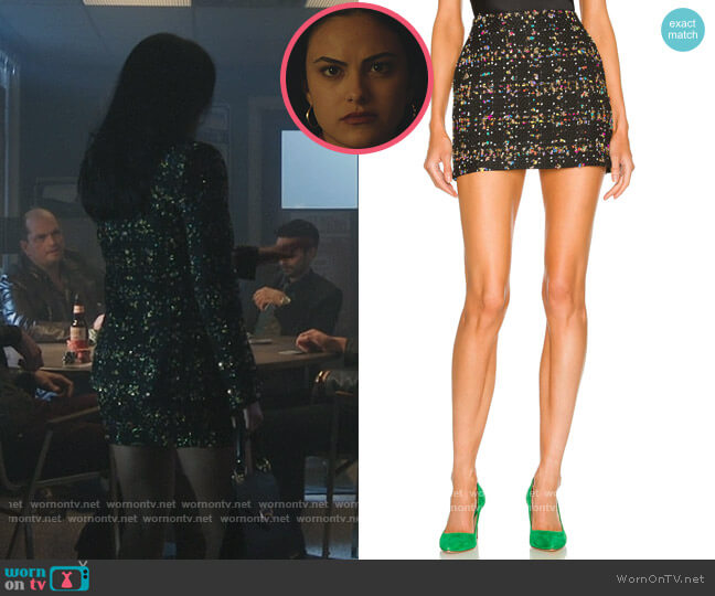 Amanda Uprichard Spenser Skirt worn by Veronica Lodge (Camila Mendes) on Riverdale