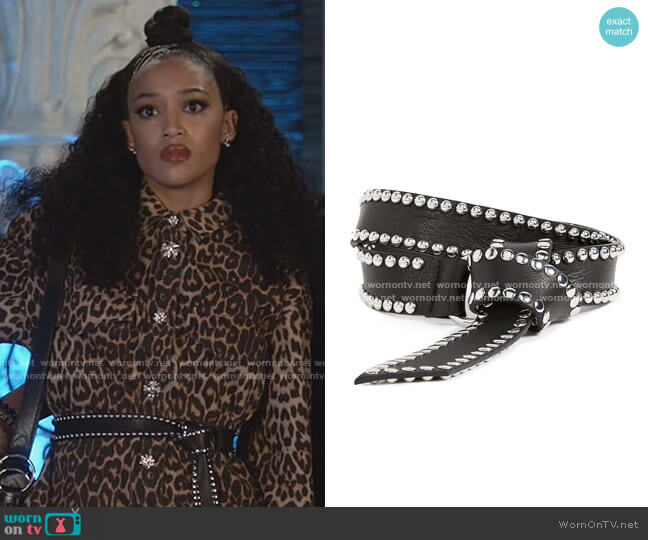 B-Low the Belt Mia Moto Belt worn by Olivia Baker (Samantha Logan) on All American