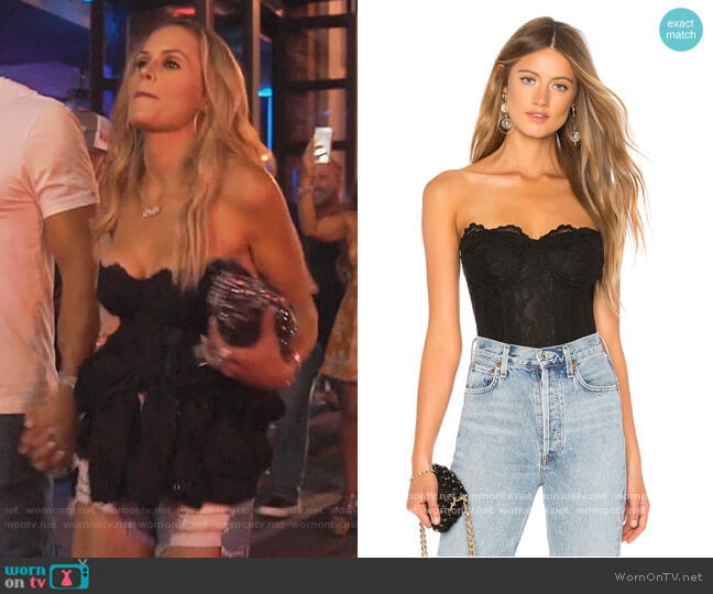 Bardot Oscar Bodysuit worn by Jackie Goldschneider on The Real Housewives of New Jersey