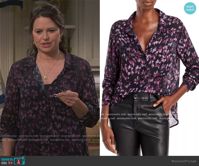 Bella Dahl Printed Rounded Hem Shirt worn by Jen (Katie Lowes) on How We Roll