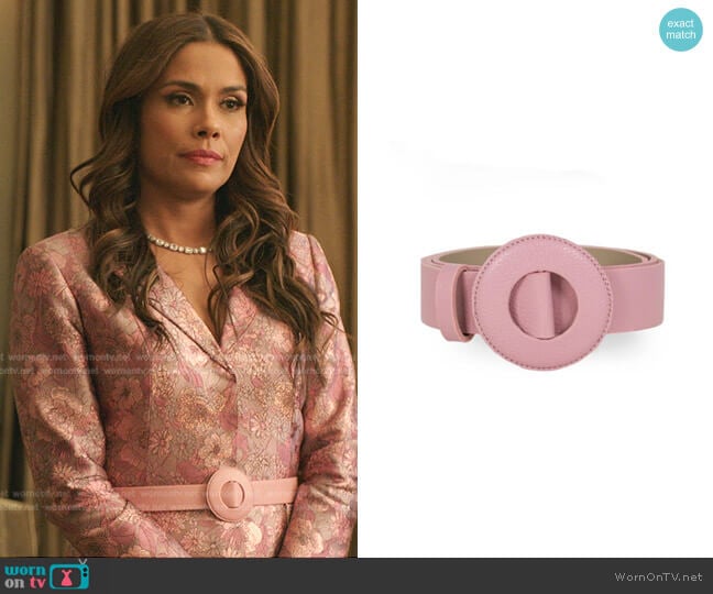 BeltBe Mini Oval Buckle Belt worn by Cristal Jennings (Daniella Alonso) on Dynasty