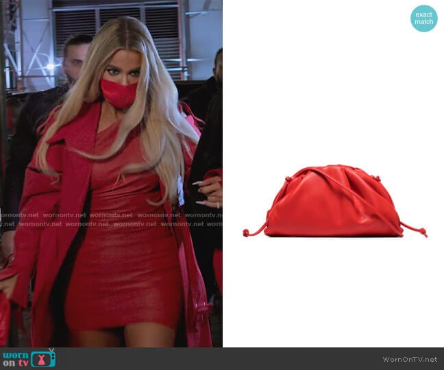 Bottega Veneta The Mini Pouch Bag worn by Khloe Kardashian (Khloe Kardashian) on The Kardashians