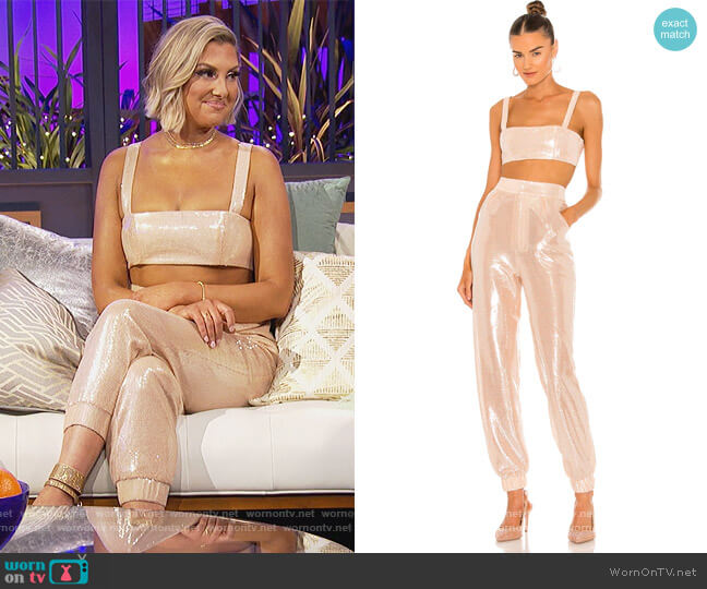 Bronx and Banco X Revolve Venuss Set worn by Gina Kirschenheiter on The Real Housewives of Orange County
