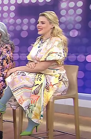 Busy Philipps’s printed midi dress on Today