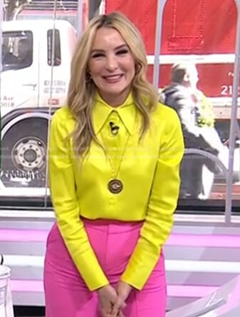 Chassie’s yellow button down shirt on Today