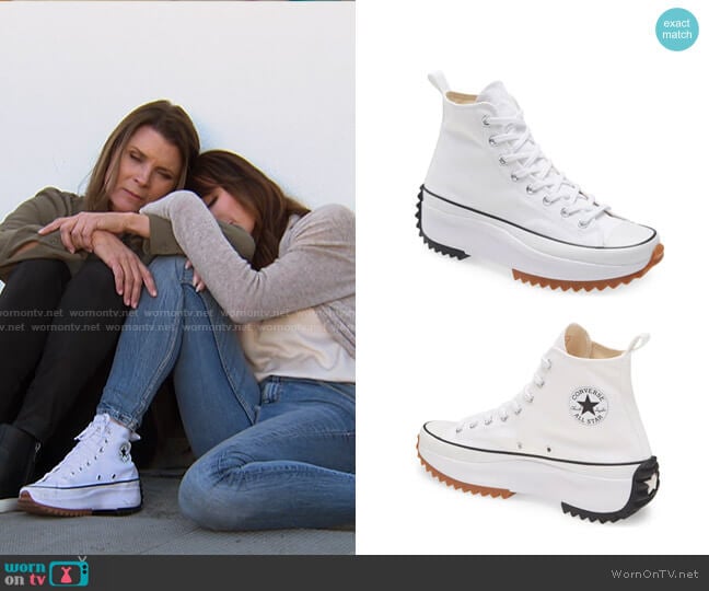 Converse Run Star Hike Hi Sneaker worn by Taylor Hayes (Krista Allen) on The Bold and the Beautiful