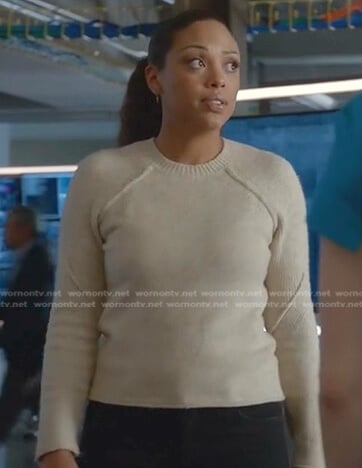 Danny’s ivory crewneck sweater on Bull