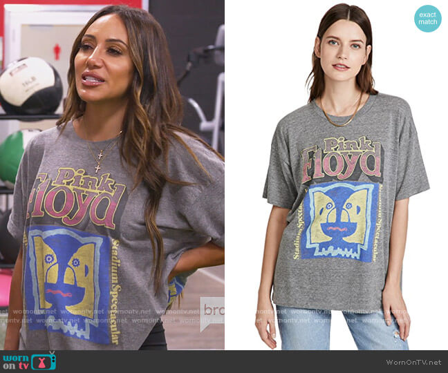 Daydreamer Pink Floyd Stadium Spectacular Merch Tee worn by Melissa Gorga on The Real Housewives of New Jersey