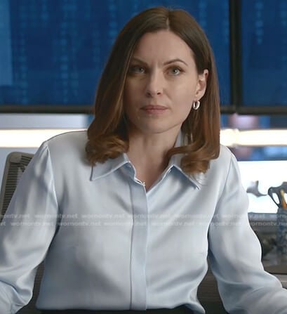 Diana’s light blue shirt on Bull