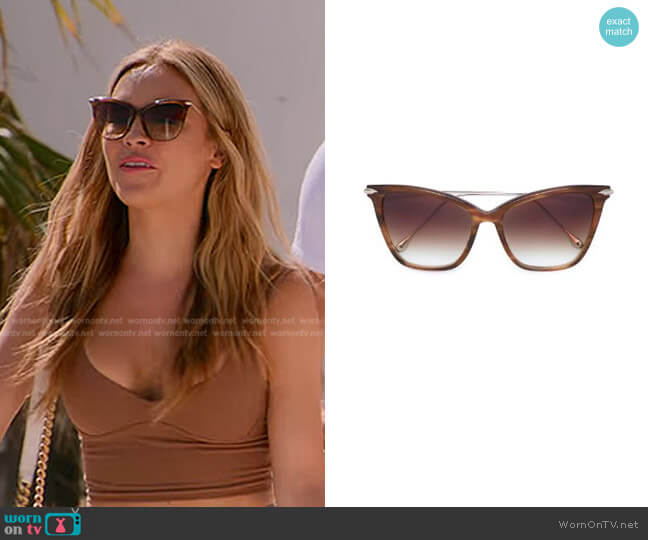 Dita Eyewear Fearless Sunglasses worn by Chrishell Stause on Selling Sunset