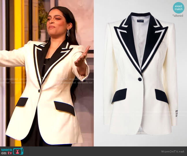 Dolce & Gabbana Monochrome Tux Blazer
