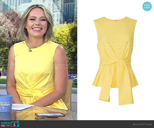 Derek Lam Collective Peplum Top worn by Dylan Dreyer on Today