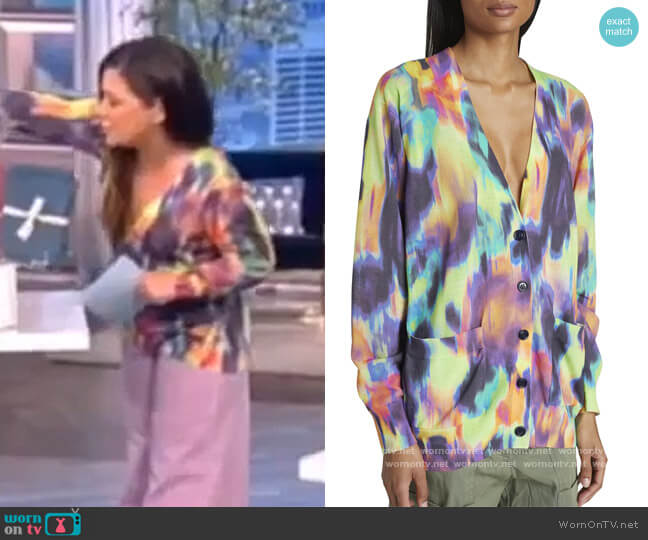 Dries Van Noten Jennefer Abstract-Print Cardigan