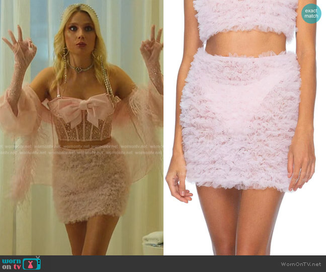 Dyspnea Riff Raff Skirt worn by Isadora Artinan (Valentina Zenere) on Elite