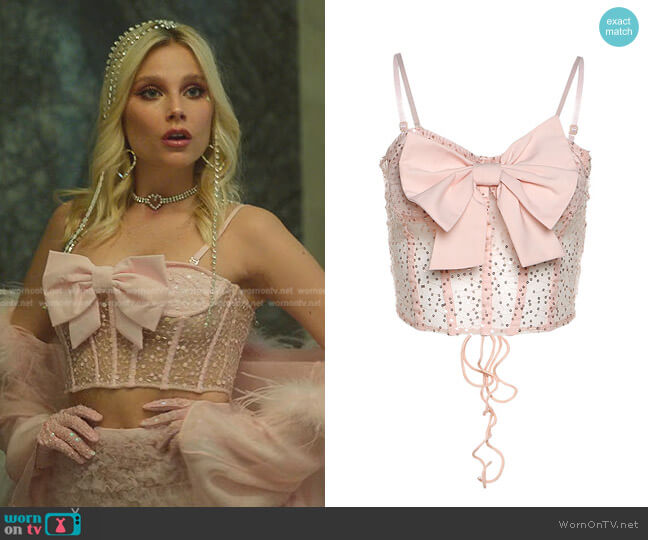 Dyspnea Bow Corset Top worn by Isadora Artinan (Valentina Zenere) on Elite